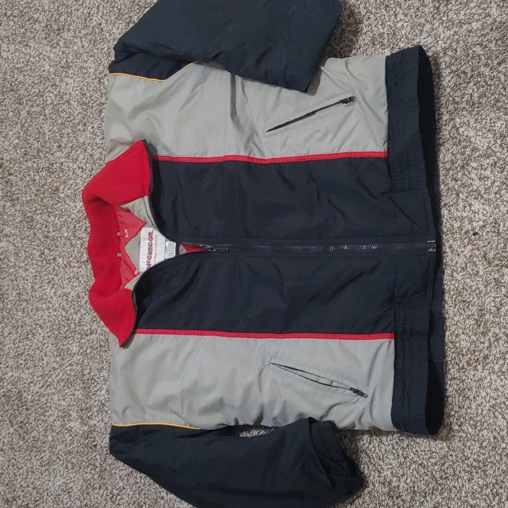 VTG McGregor Bomber Jacket Men's Multi-Color Insulated Coat Size L